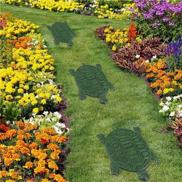 Cast Iron Stepping Stone, Turtle Stepping Stone, Decorative Tortoise Flagstone - Picture 7 of 7